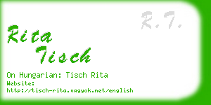 rita tisch business card
